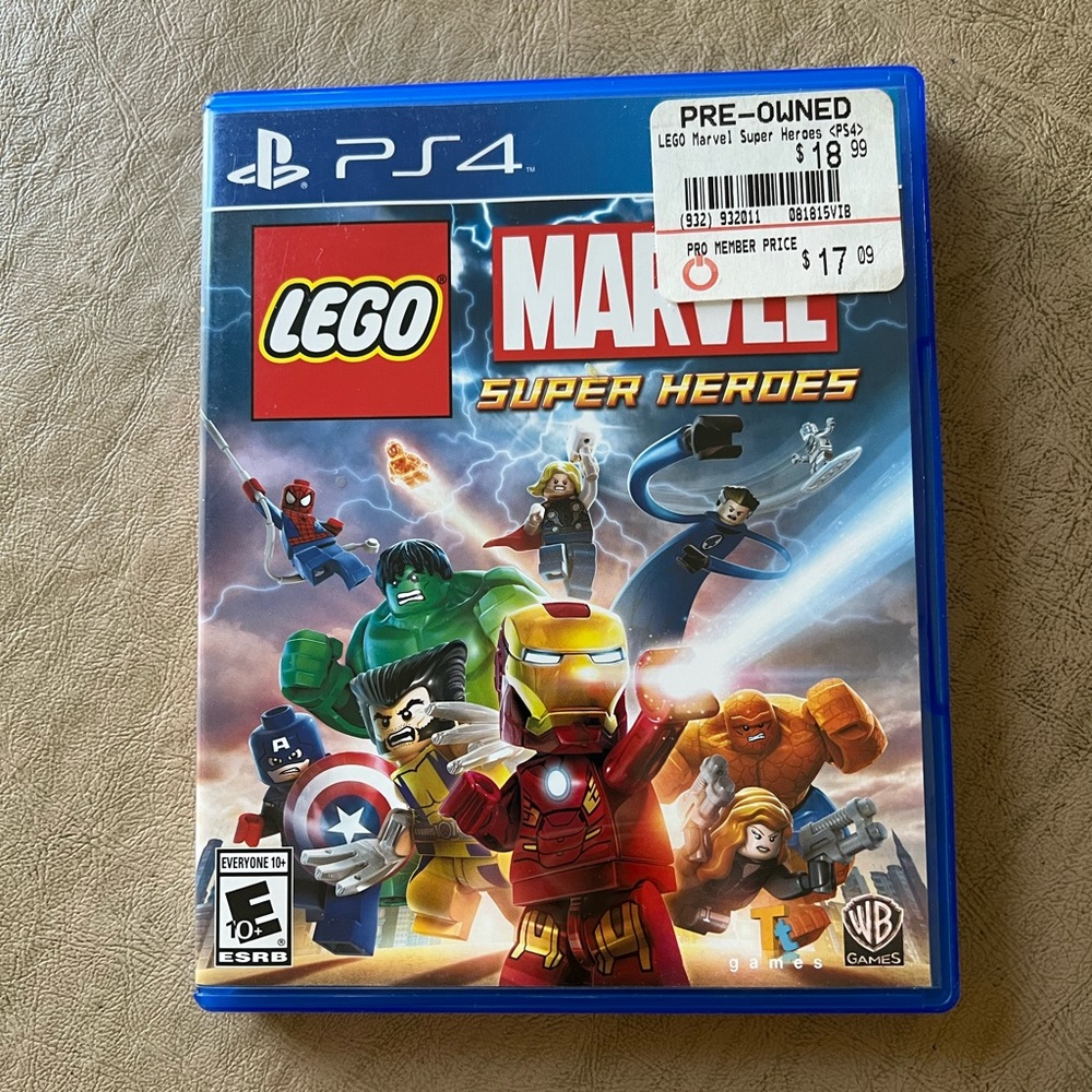 Sony PlayStation (PS4) Legos Marvel Super Heroes